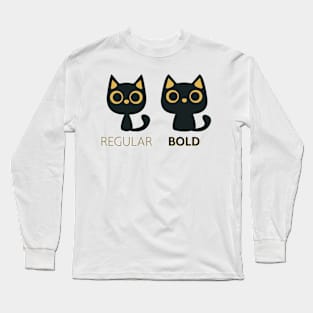 Regular Bold Cat Long Sleeve T-Shirt